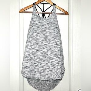 Lululemon Raise the Barre Tank Tiger Space Dye Black/White - Size 10